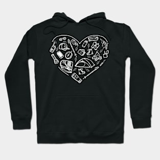 Beautiful Hiking Mountains Collection Heart Gift Hoodie
